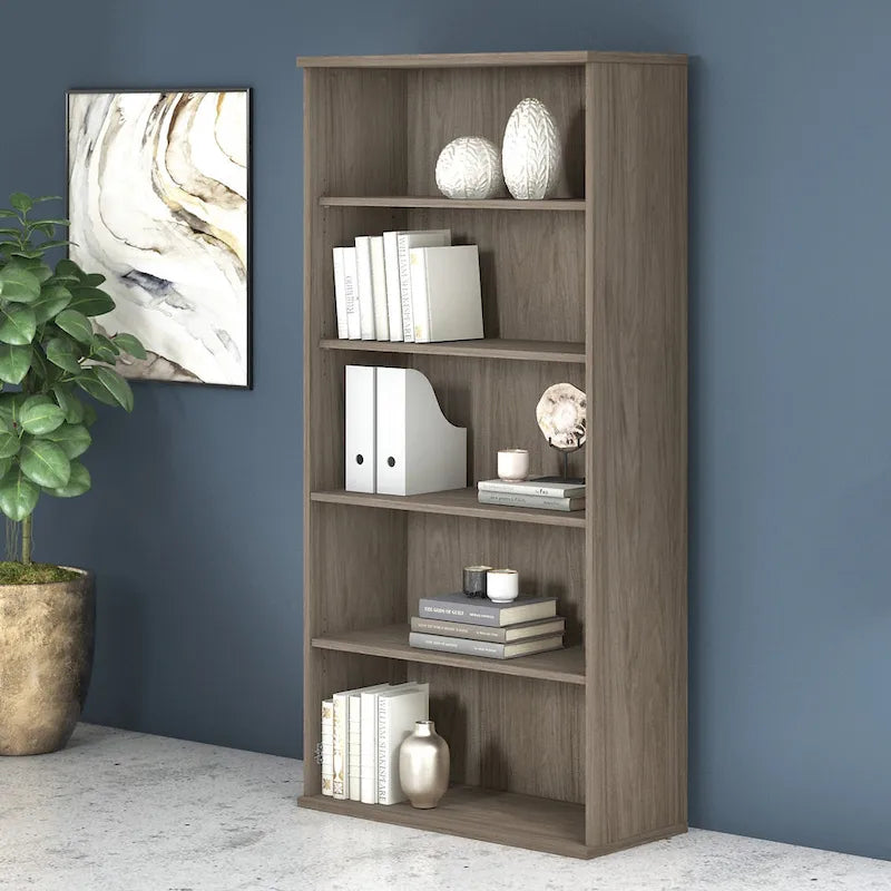 Tall 5-Shelf Bookcase Bookshelf Organizer