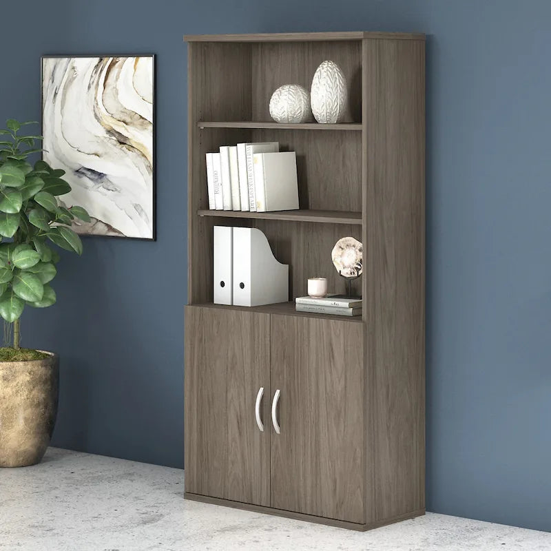 Tall 5-Shelf Bookcase Bookshelf Organizer