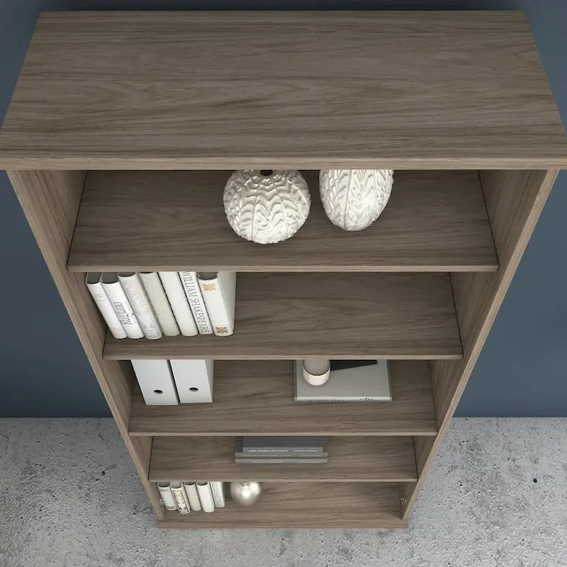 Tall 5-Shelf Bookcase Bookshelf Organizer