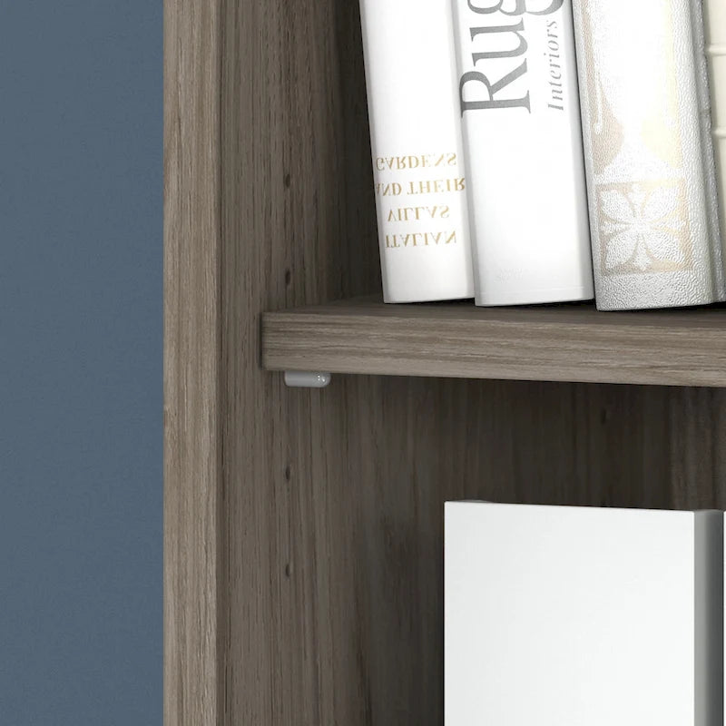 Tall 5-Shelf Bookcase Bookshelf Organizer