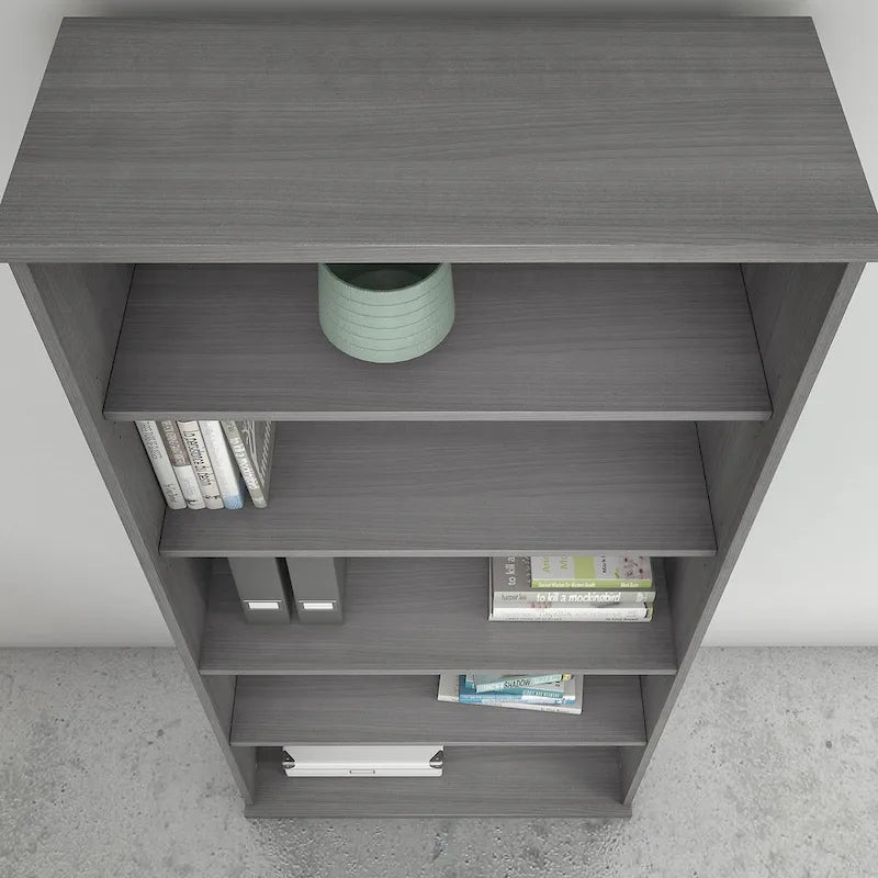 Tall 5-Shelf Bookcase Bookshelf Organizer
