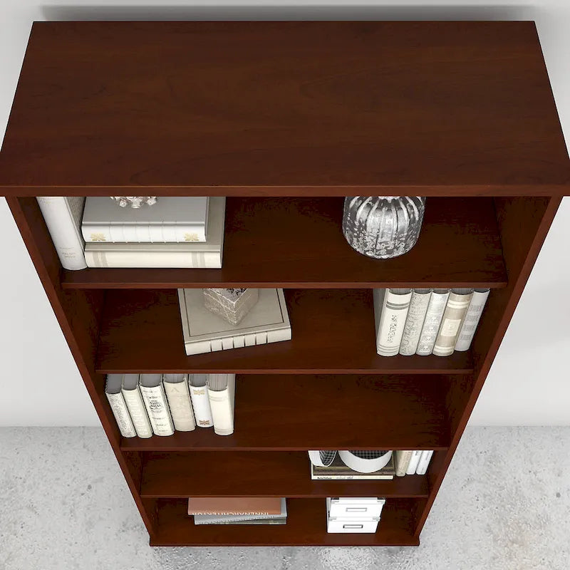 Tall 5-Shelf Bookcase Bookshelf Organizer