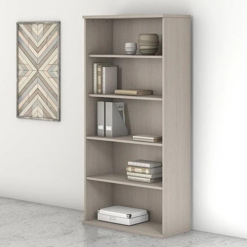 Tall 5-Shelf Bookcase Bookshelf Organizer