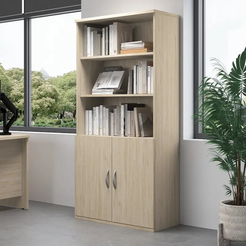 Tall 5-Shelf Bookcase Bookshelf Organizer