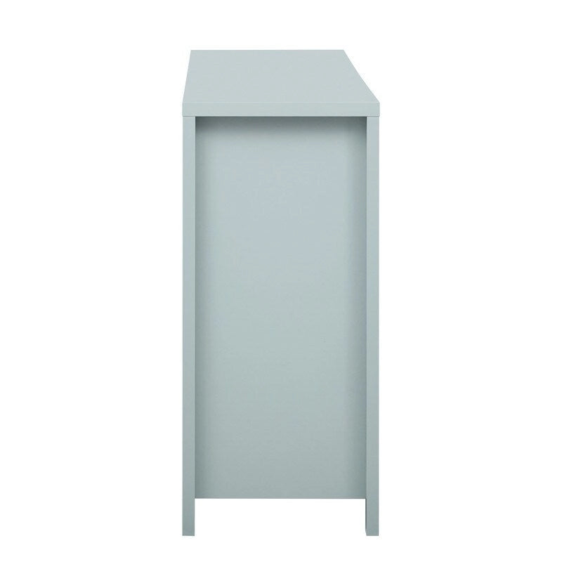 Wave-Patterned Sideboard with 4 Doors, 2 Drawers & 3 Adjustable Shelves
