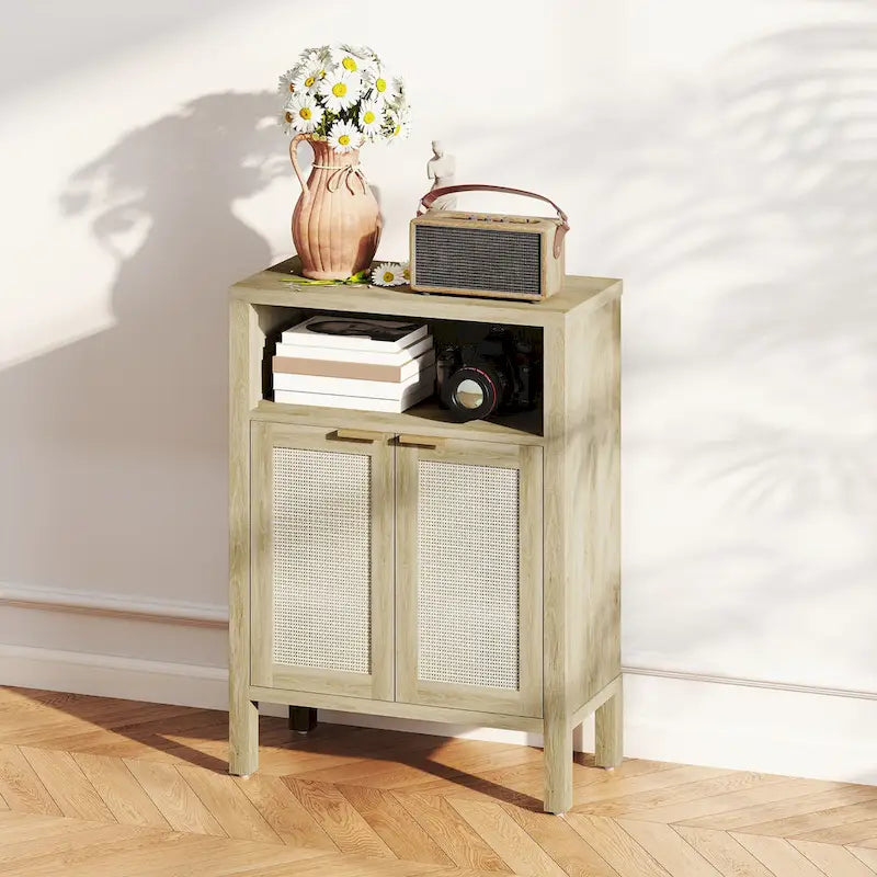 Sideboard Buffet Cabinet with Storage, Modern Accent Cabinet with 2 Doors and Adjustable Shelf