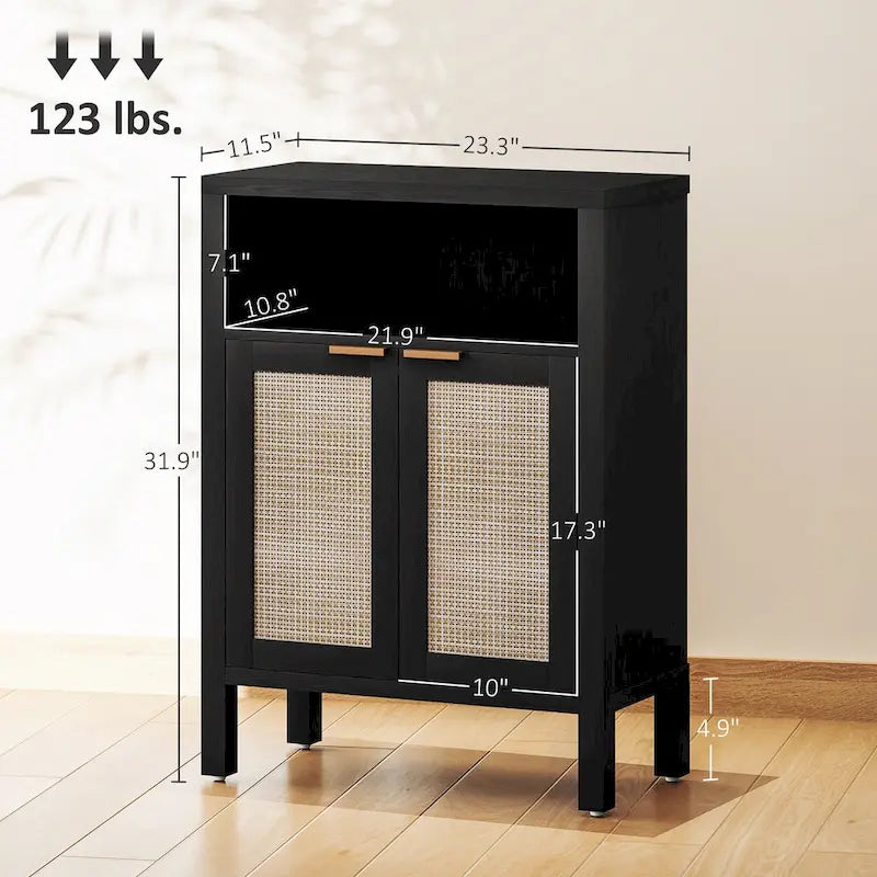 Sideboard Buffet Cabinet with Storage, Modern Accent Cabinet with 2 Doors and Adjustable Shelf