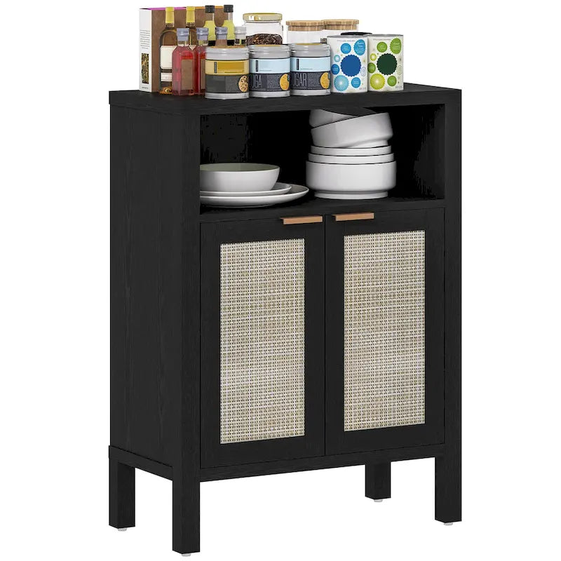 Sideboard Buffet Cabinet with Storage, Modern Accent Cabinet with 2 Doors and Adjustable Shelf