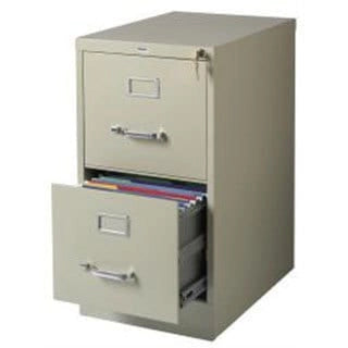 22 Deep 2-Drawer Letter Vertical File Cabinet