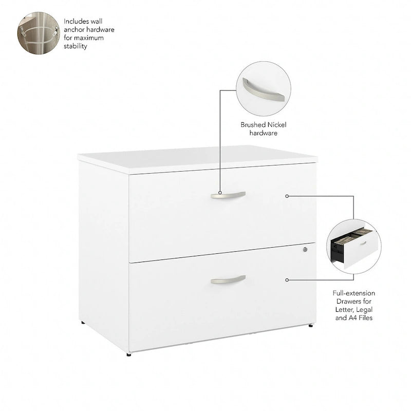 2 Drawer Lateral File Cabinet