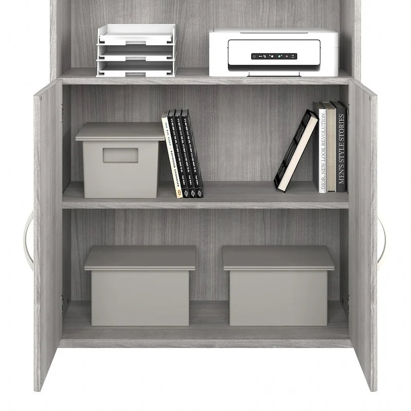 Tall 5 Shelf Bookcase with Doors