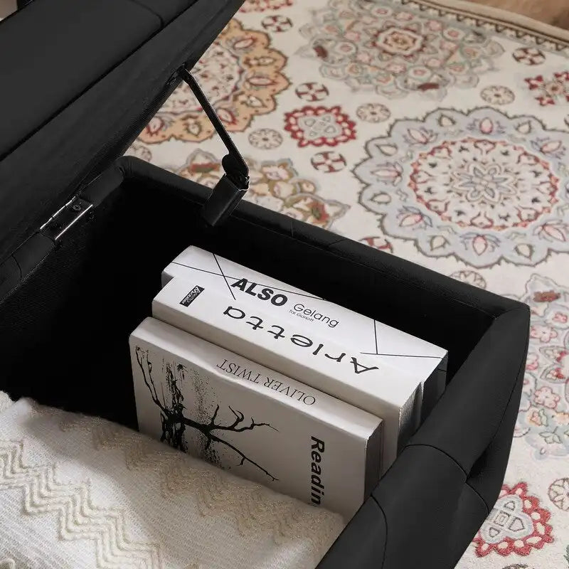 Storage Bench with Flip Top & Safety Hinge, Padded Seat