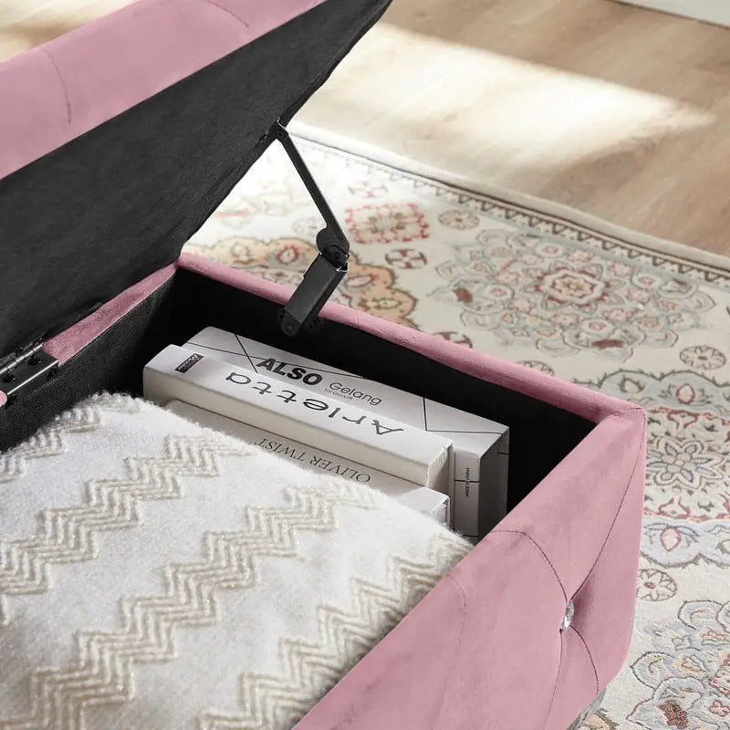 Storage Bench with Flip Top & Safety Hinge, Padded Seat