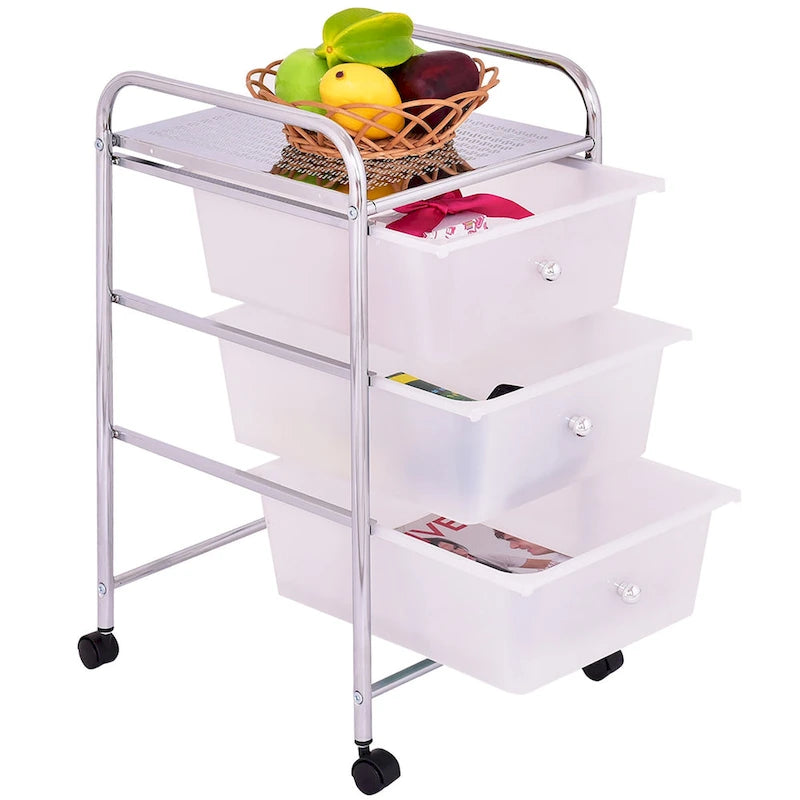 3-Drawer Rolling Storage Cart
