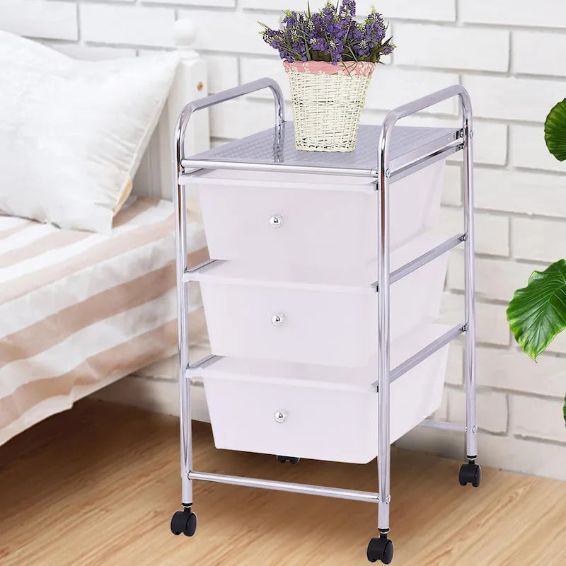 3-Drawer Rolling Storage Cart