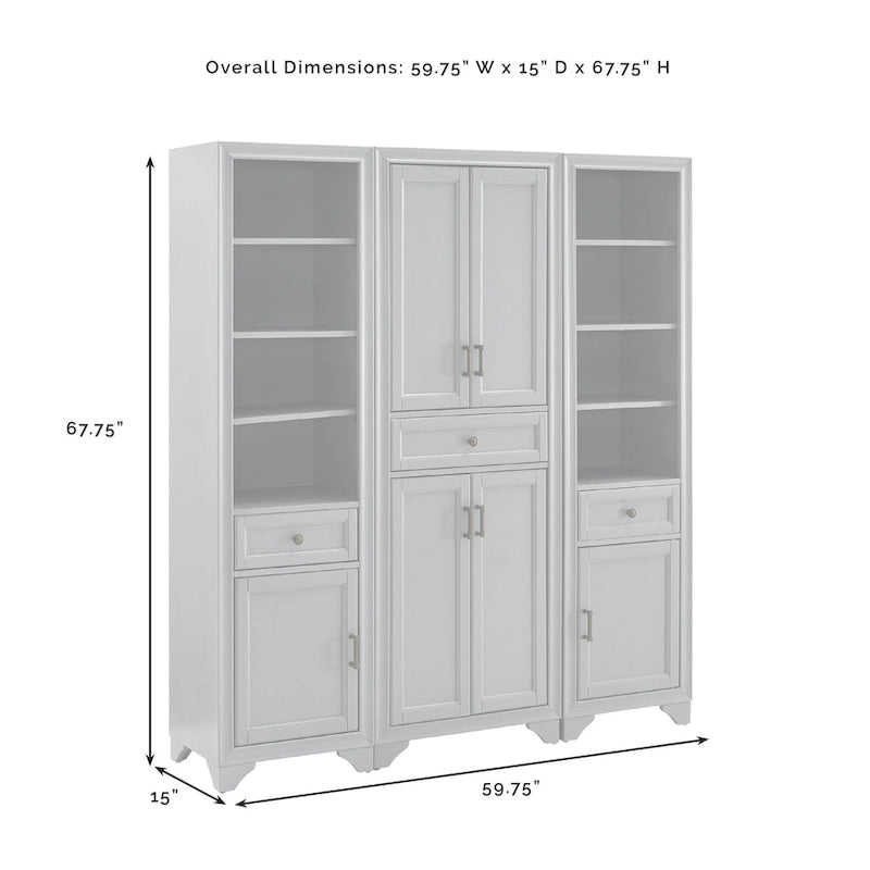 3-Piece Pantry Set - 59.75 W x 15 D x 67.75 H