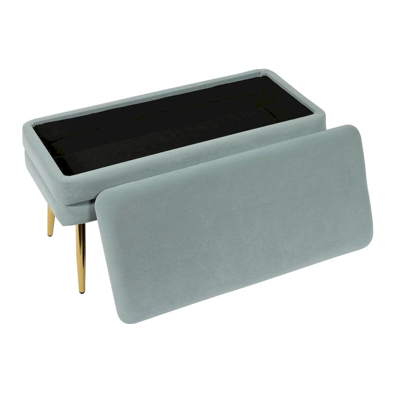 Sea Blue Storage Bench
