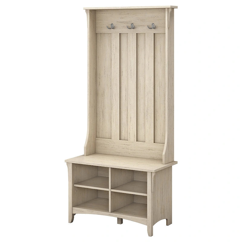 Hall Tree with Storage Bench - 31.73"L x 15.75"W x 68.12"H