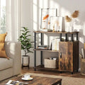4-Tier Kitchen Cabinet with Microwave Stand & Hooks - 35.4in W