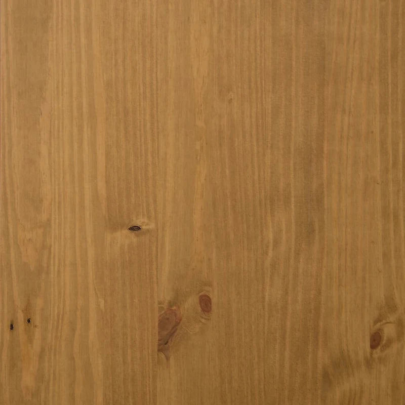 Sideboard with Glass Door 43.3x15.7x31.5 Solid Wood Pine