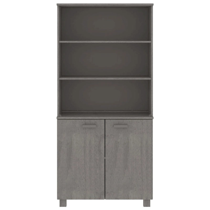 Drawer Cabinet Bookshelf with Storage Shelves Solid Wood Pine - 33.5 x 13.8 x 70.9