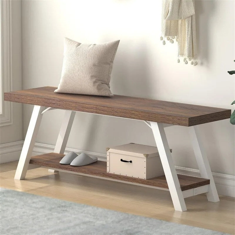 Storage Bench for Bedroom - 14.2" D x 47" W x 18.2" H