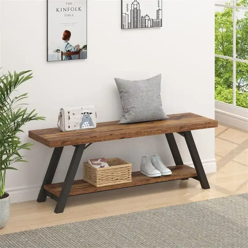 Storage Bench for Bedroom - 14.2" D x 47" W x 18.2" H