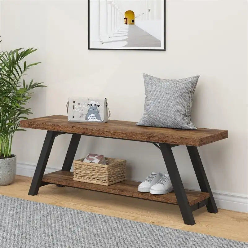 Storage Bench for Bedroom - 14.2" D x 47" W x 18.2" H