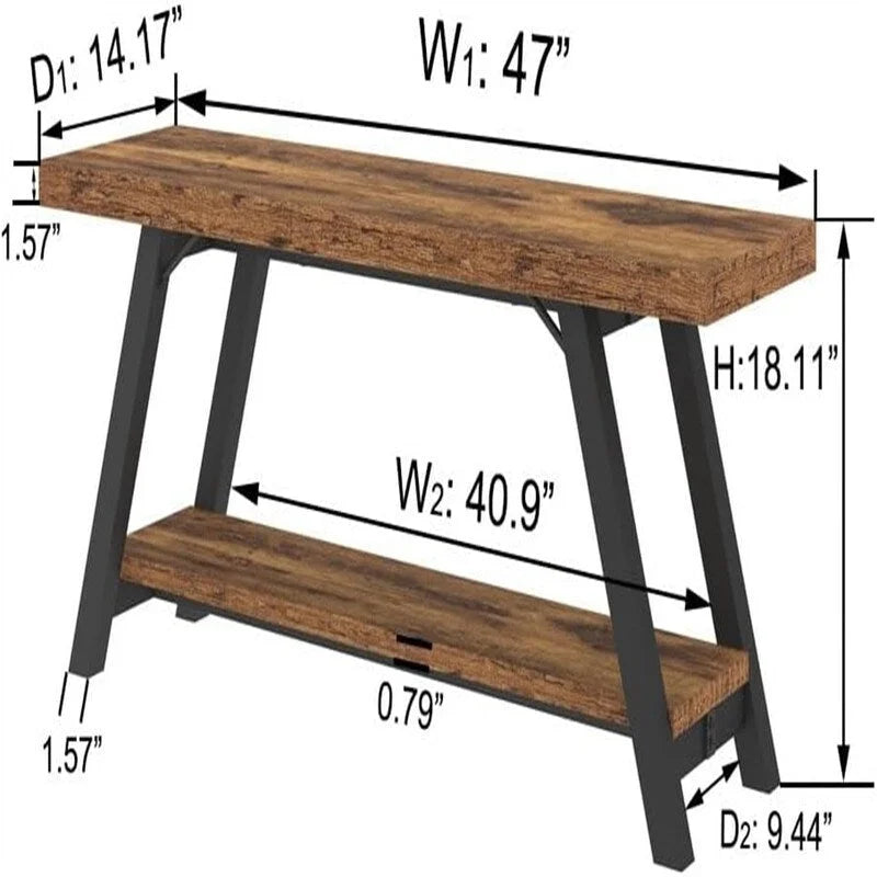 Storage Bench for Bedroom - 14.2" D x 47" W x 18.2" H