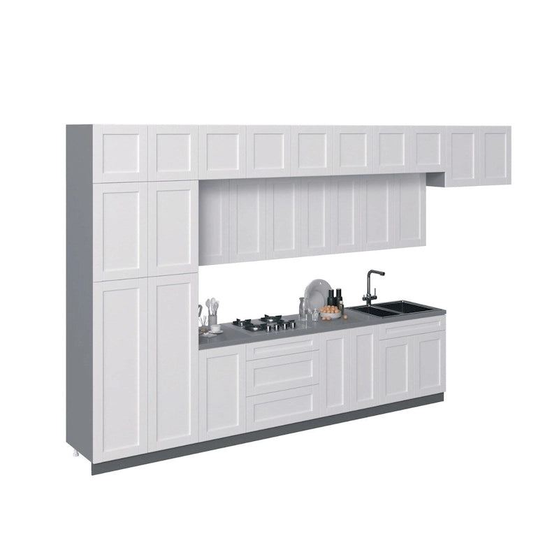 Kitchen White Matte Color Base Size 15Ft Wide - 180x107