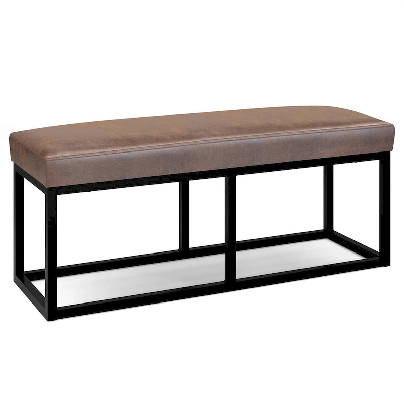 44 inch Wide Contemporary Rectangle Ottoman Bench - 14.6 D x 44 W x 18.5 H