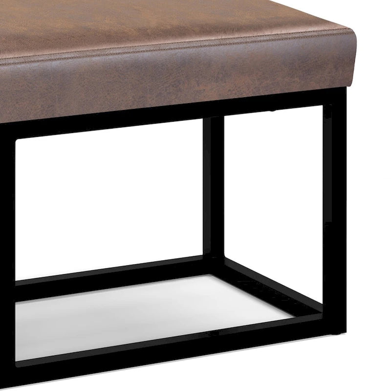 44 inch Wide Contemporary Rectangle Ottoman Bench - 14.6 D x 44 W x 18.5 H