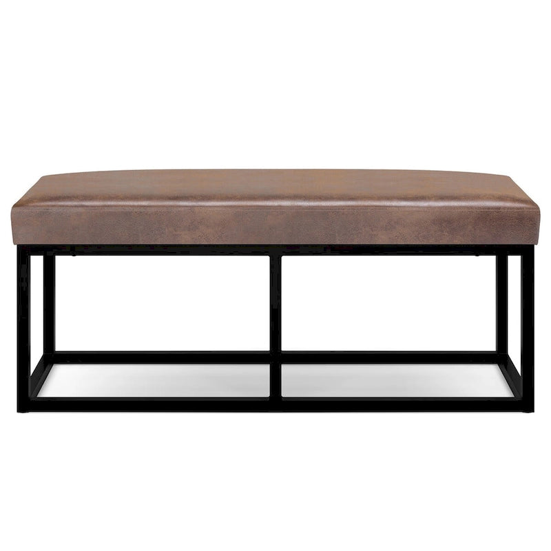 44 inch Wide Contemporary Rectangle Ottoman Bench - 14.6 D x 44 W x 18.5 H