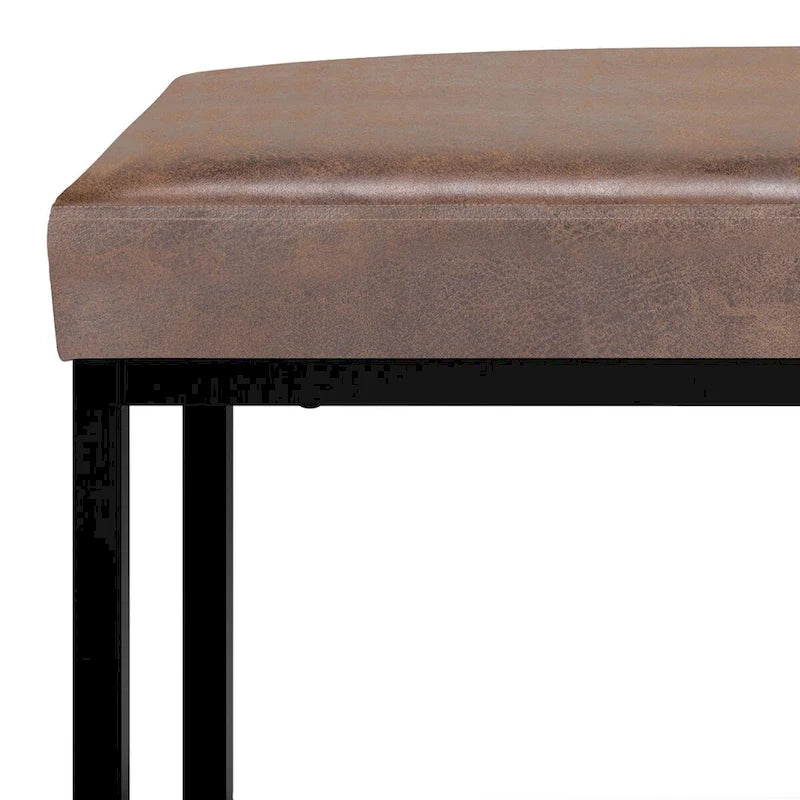 44 inch Wide Contemporary Rectangle Ottoman Bench - 14.6 D x 44 W x 18.5 H