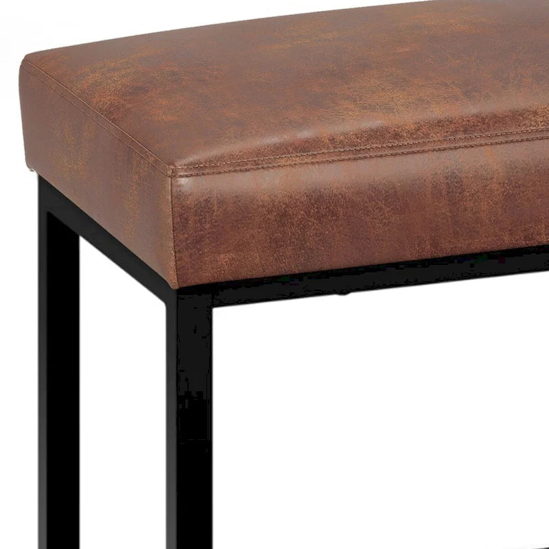44 inch Wide Contemporary Rectangle Ottoman Bench - 14.6 D x 44 W x 18.5 H