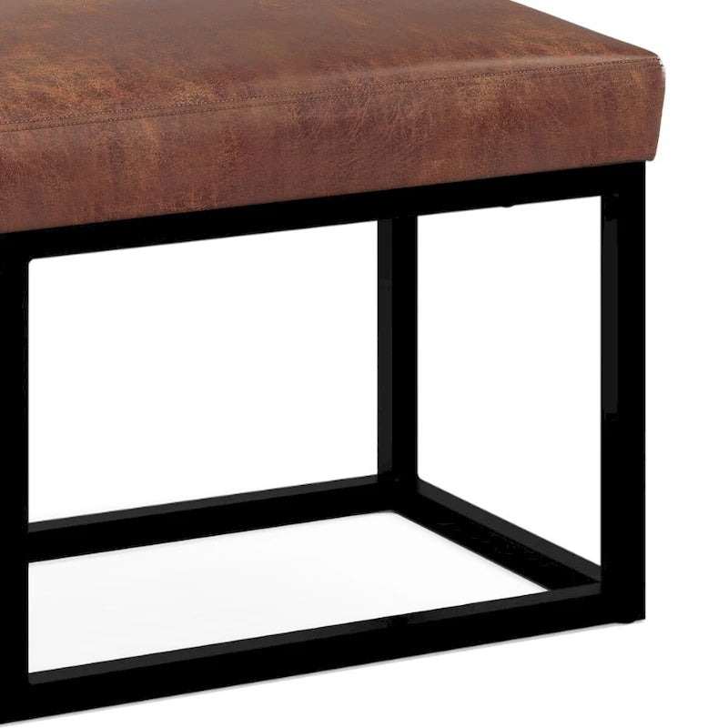 44 inch Wide Contemporary Rectangle Ottoman Bench - 14.6 D x 44 W x 18.5 H