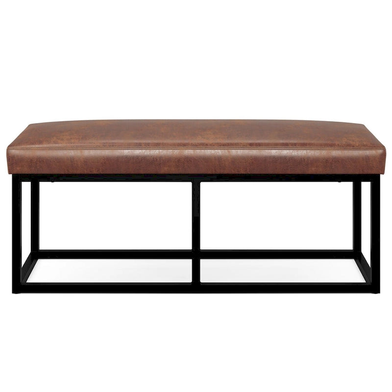 44 inch Wide Contemporary Rectangle Ottoman Bench - 14.6 D x 44 W x 18.5 H