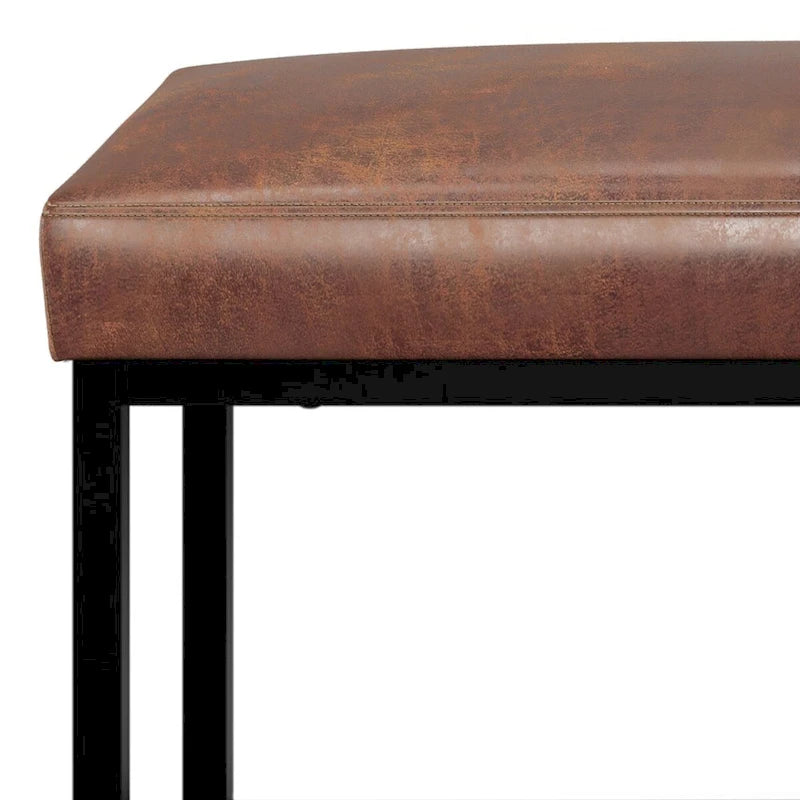 44 inch Wide Contemporary Rectangle Ottoman Bench - 14.6 D x 44 W x 18.5 H