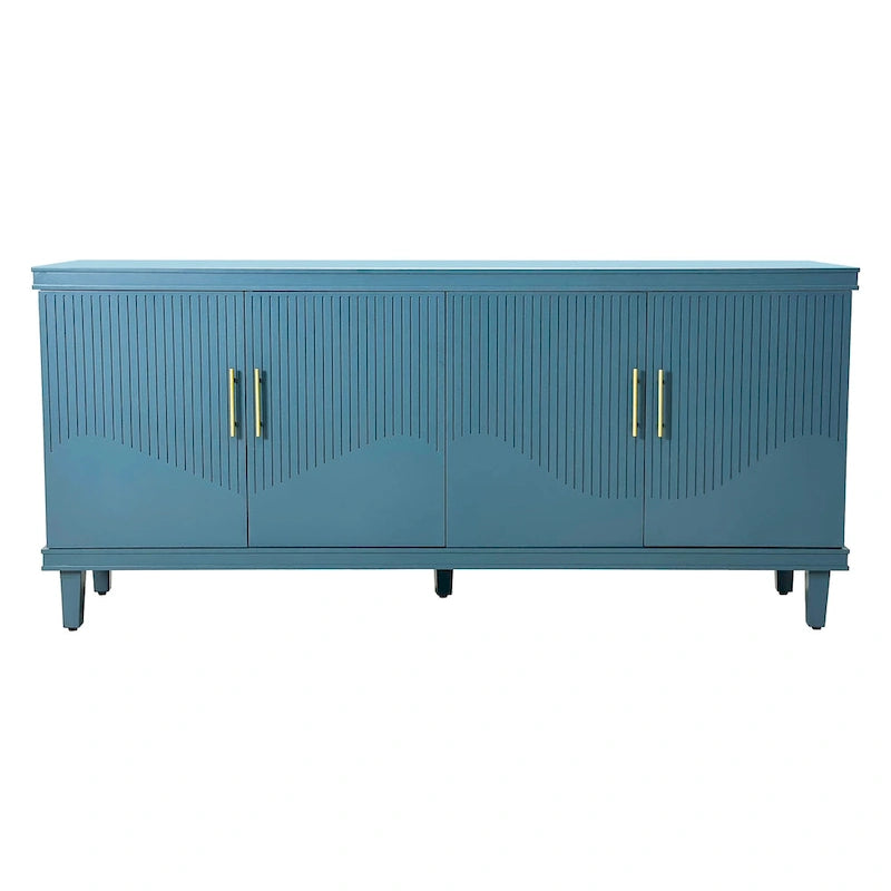 4-Door Storage Cabinet with Adjustable Shelves