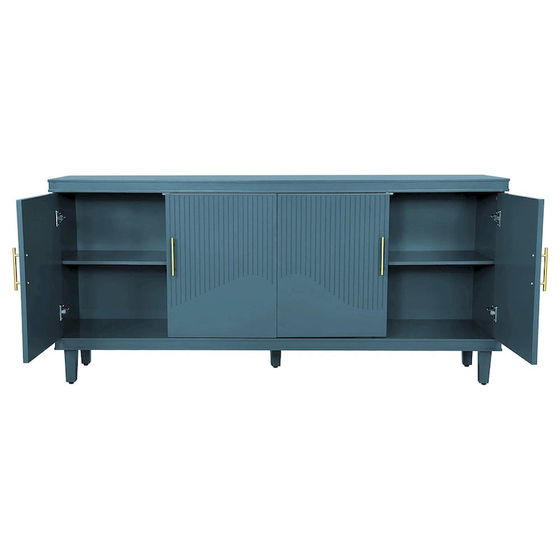 4-Door Storage Cabinet with Adjustable Shelves