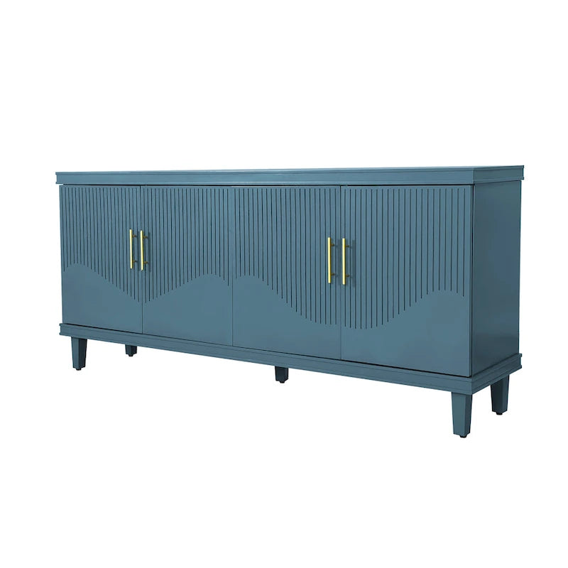 4-Door Storage Cabinet with Adjustable Shelves