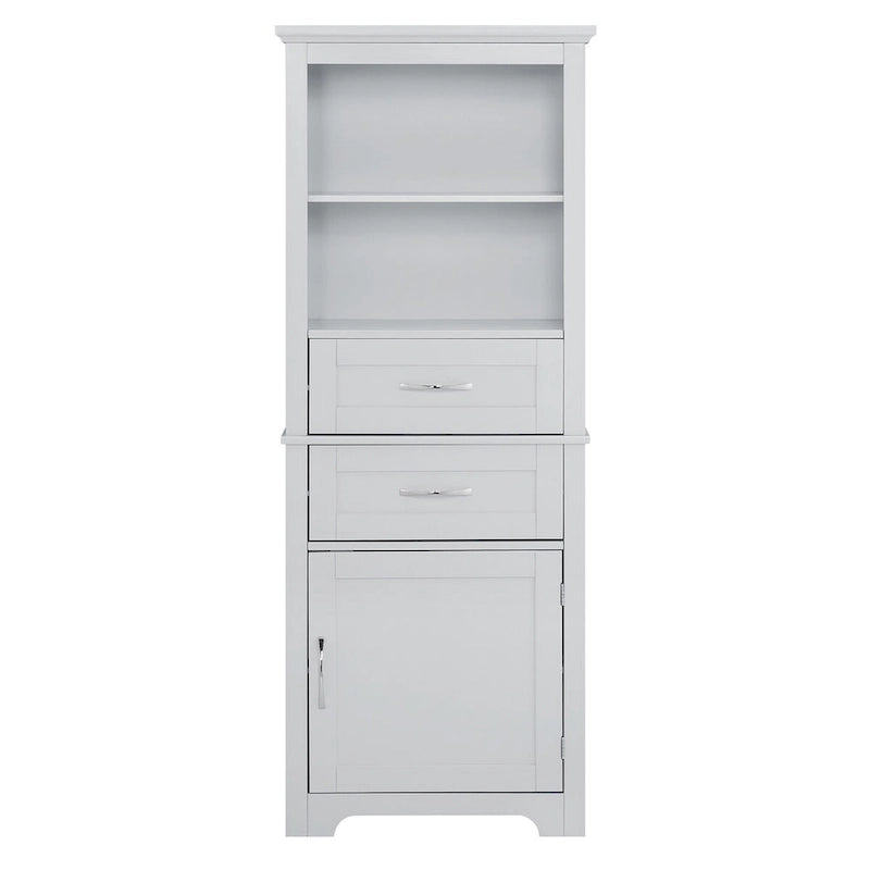 Display Cabinet with Open Shelves