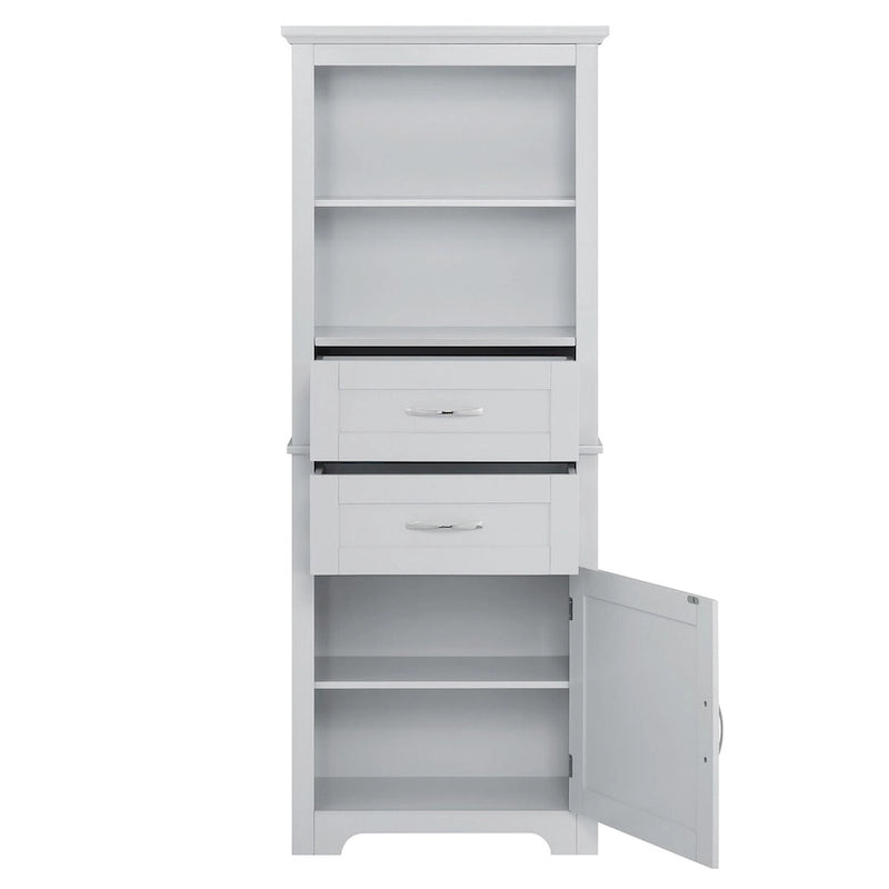 Display Cabinet with Open Shelves