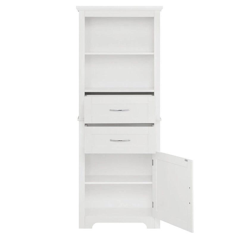 Display Cabinet with Open Shelves