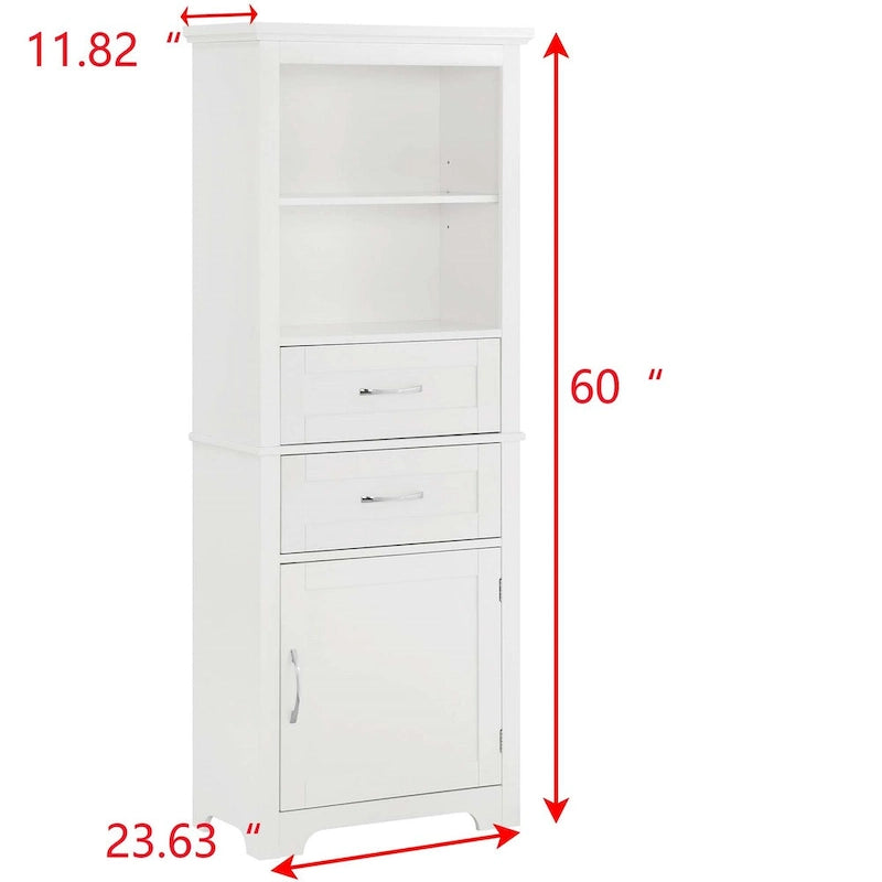Display Cabinet with Open Shelves