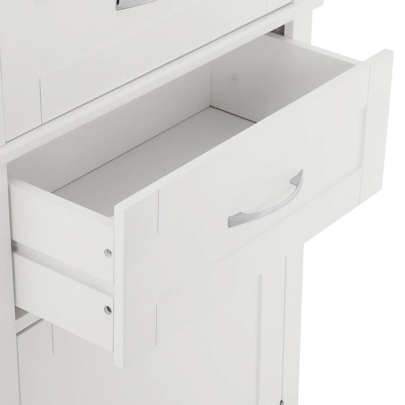 Display Cabinet with Open Shelves