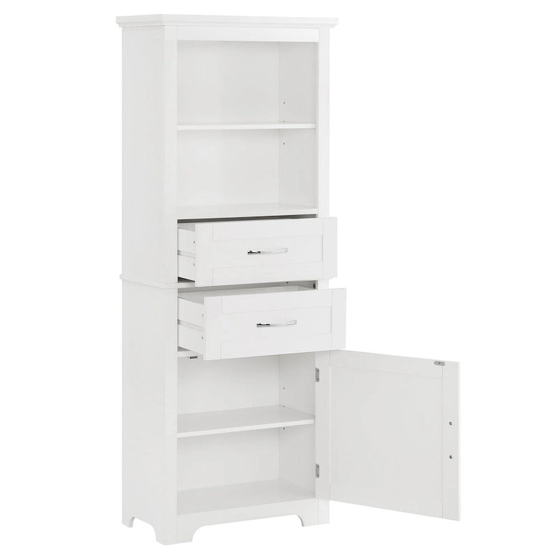 Display Cabinet with Open Shelves