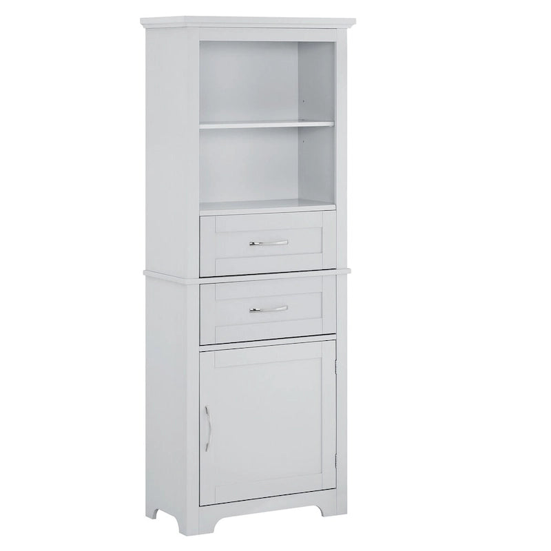 Display Cabinet with Open Shelves