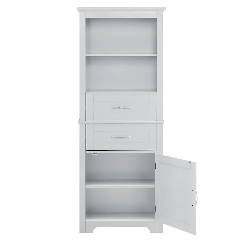 Display Cabinet with Open Shelves