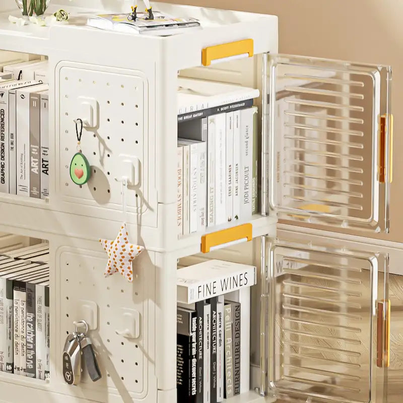 4-Tier Rolling Storage Cart with Wheels, Large Capacity Storage Bins & Organizer